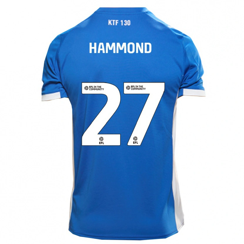 Danxen Dames Oliver Hammond #27 Blauw Wit Thuisshirt Thuistenue 2025/26 T-Shirt