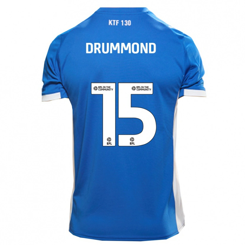 Danxen Dames Kane Drummond #15 Blauw Wit Thuisshirt Thuistenue 2025/26 T-Shirt