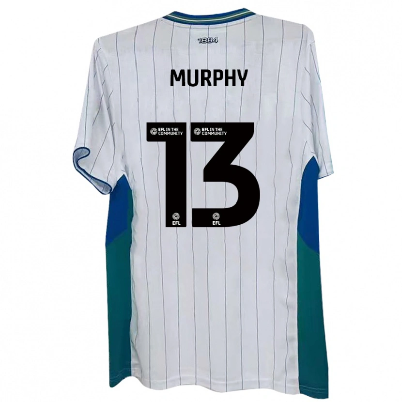 Danxen Dames Joe Murphy #13 Wit Groen Blauw Thuisshirt Thuistenue 2025/26 T-Shirt