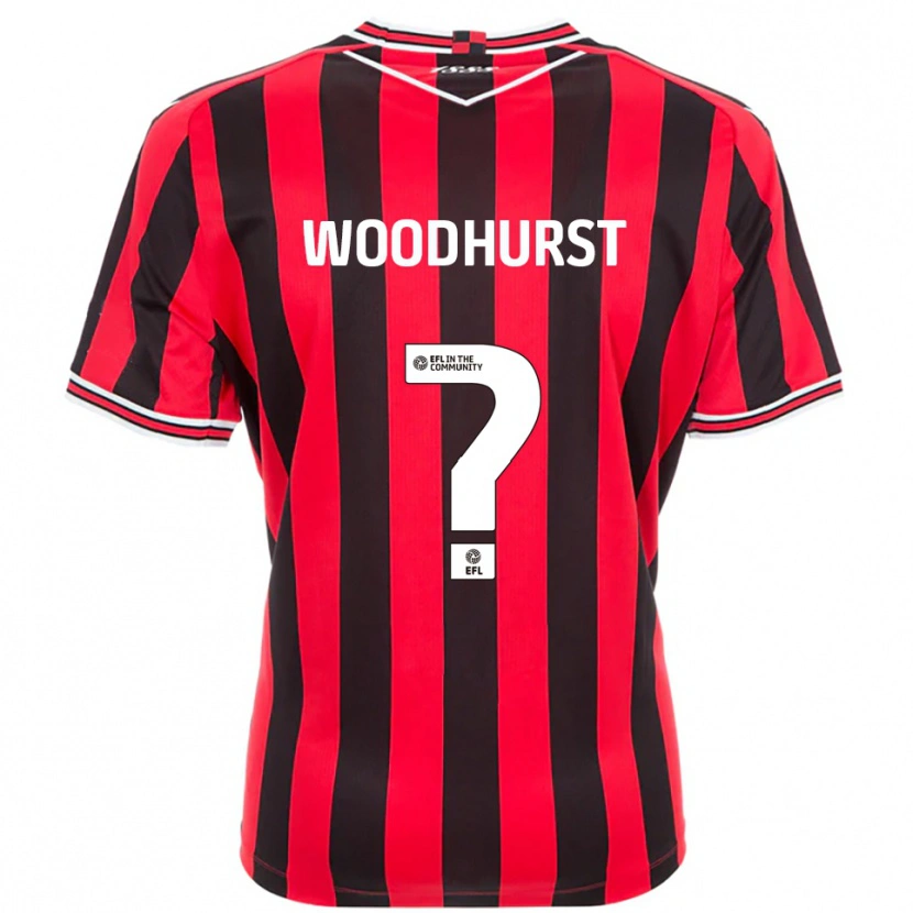 Danxen Dames Gurj Woodhurst #0 Rood Zwart Thuisshirt Thuistenue 2025/26 T-Shirt