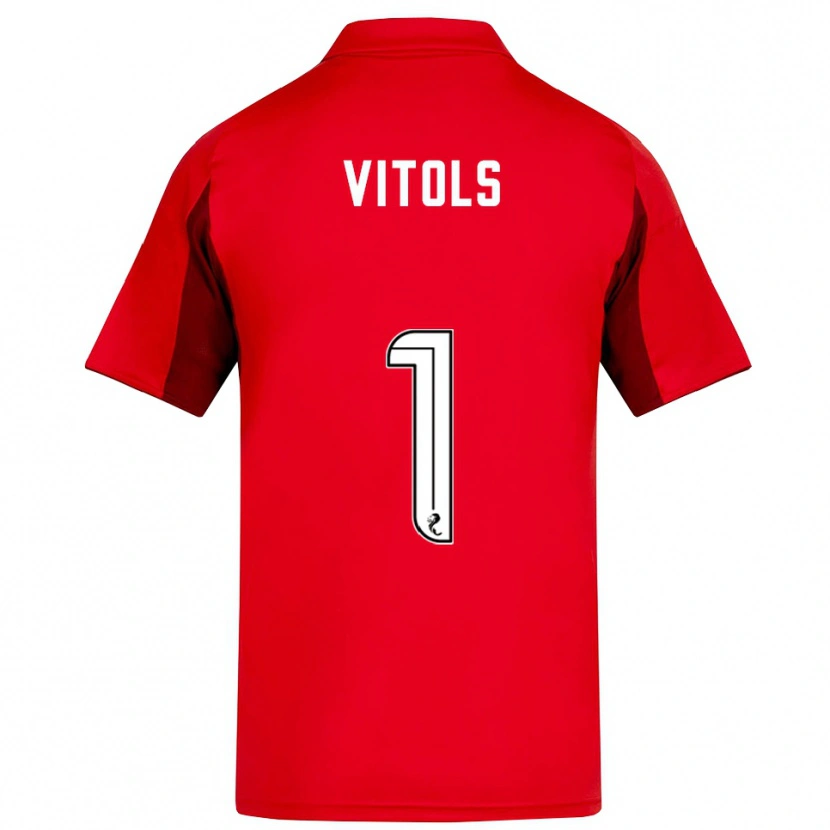 Danxen Dames Rodrigo Vitols #1 Rood Bordeauxrood Thuisshirt Thuistenue 2025/26 T-Shirt