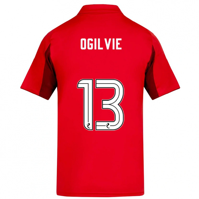 Danxen Dames Francesca Ogilvie #13 Rood Bordeauxrood Thuisshirt Thuistenue 2025/26 T-Shirt