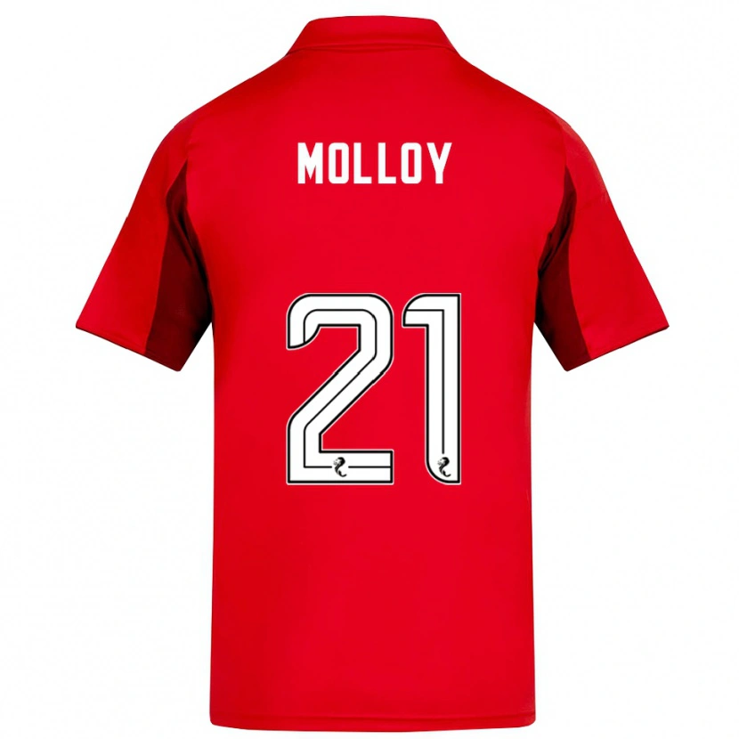 Danxen Dames Gavin Molloy #21 Rood Bordeauxrood Thuisshirt Thuistenue 2025/26 T-Shirt