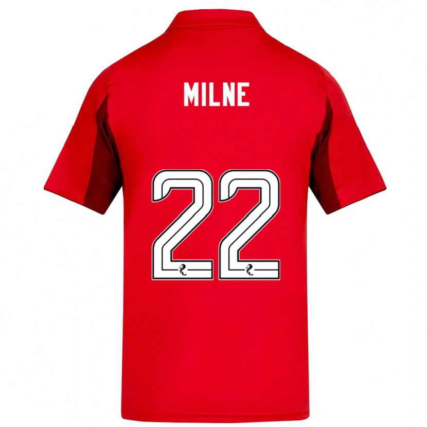Danxen Dames Jack Milne #22 Rood Bordeauxrood Thuisshirt Thuistenue 2025/26 T-Shirt