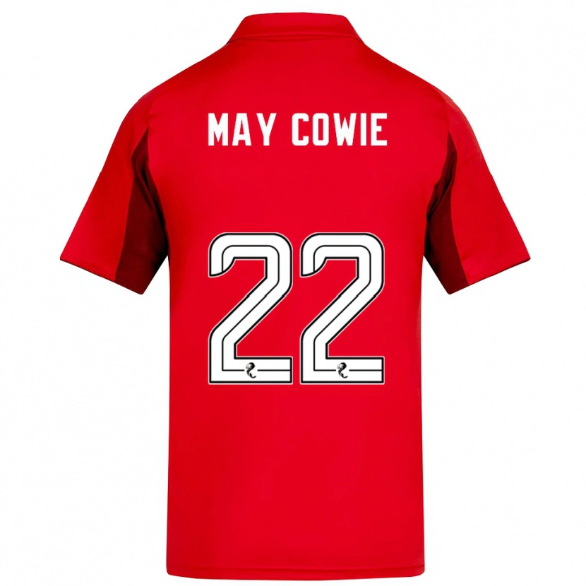 Danxen Dames Ellie May Cowie #22 Rood Bordeauxrood Thuisshirt Thuistenue 2025/26 T-Shirt