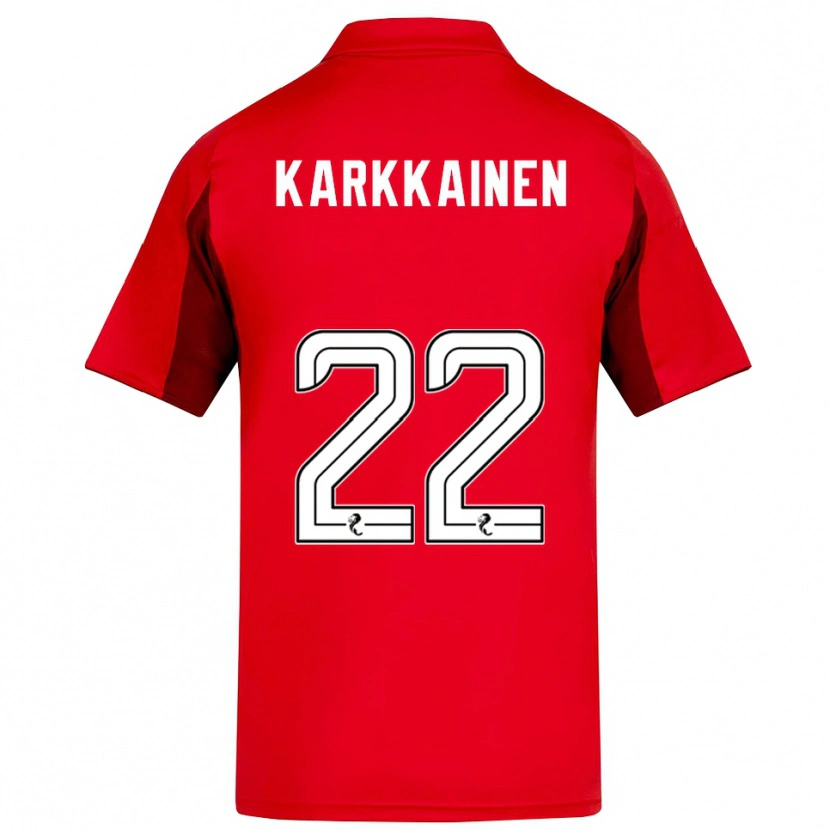 Danxen Dames Elena Kärkkäinen #22 Rood Bordeauxrood Thuisshirt Thuistenue 2025/26 T-Shirt