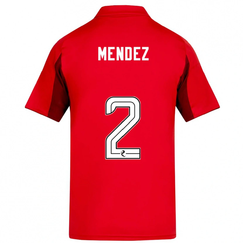 Danxen Dames Alix Mendez #2 Rood Bordeauxrood Thuisshirt Thuistenue 2025/26 T-Shirt