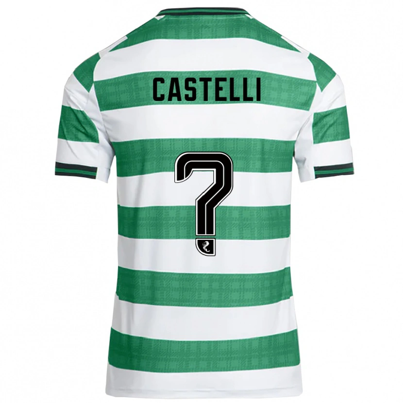 Danxen Dames Nicholas Castelli #0 Groen Wit Thuisshirt Thuistenue 2025/26 T-Shirt