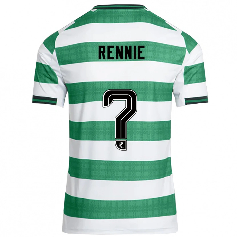 Danxen Dames Erskine Rennie #0 Groen Wit Thuisshirt Thuistenue 2025/26 T-Shirt