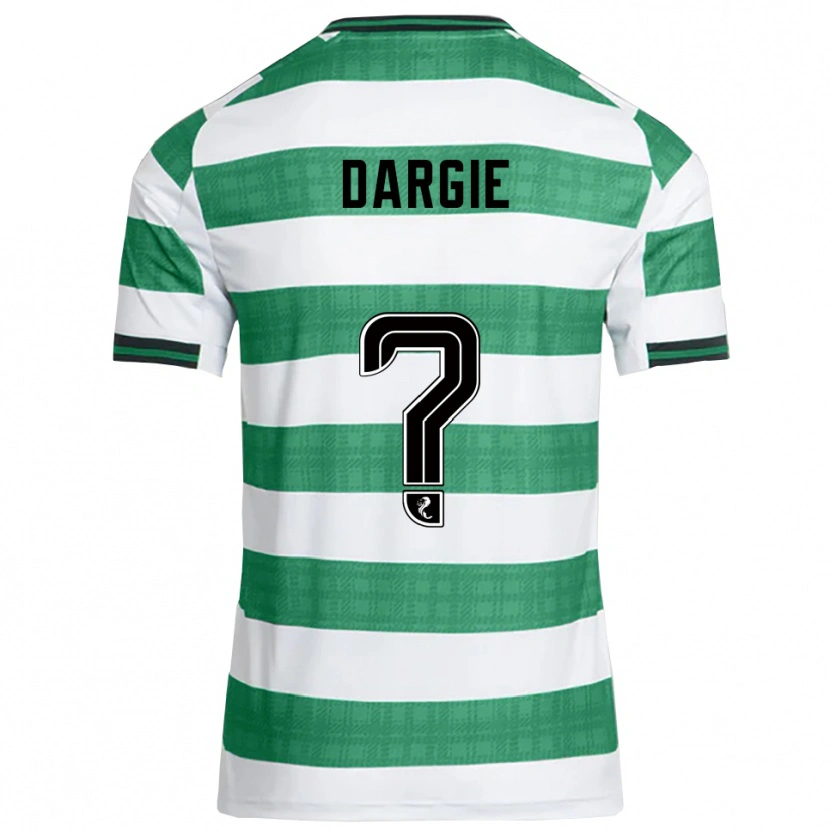Danxen Dames Ryhs Dargie #0 Groen Wit Thuisshirt Thuistenue 2025/26 T-Shirt