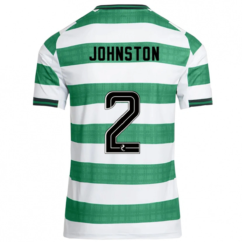 Danxen Dames Alistair Johnston #2 Groen Wit Thuisshirt Thuistenue 2025/26 T-Shirt