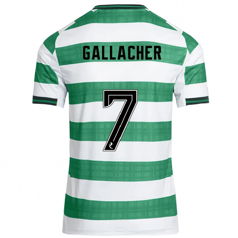 Danxen Dames Amy Gallacher #7 Groen Wit Thuisshirt Thuistenue 2025/26 T-Shirt