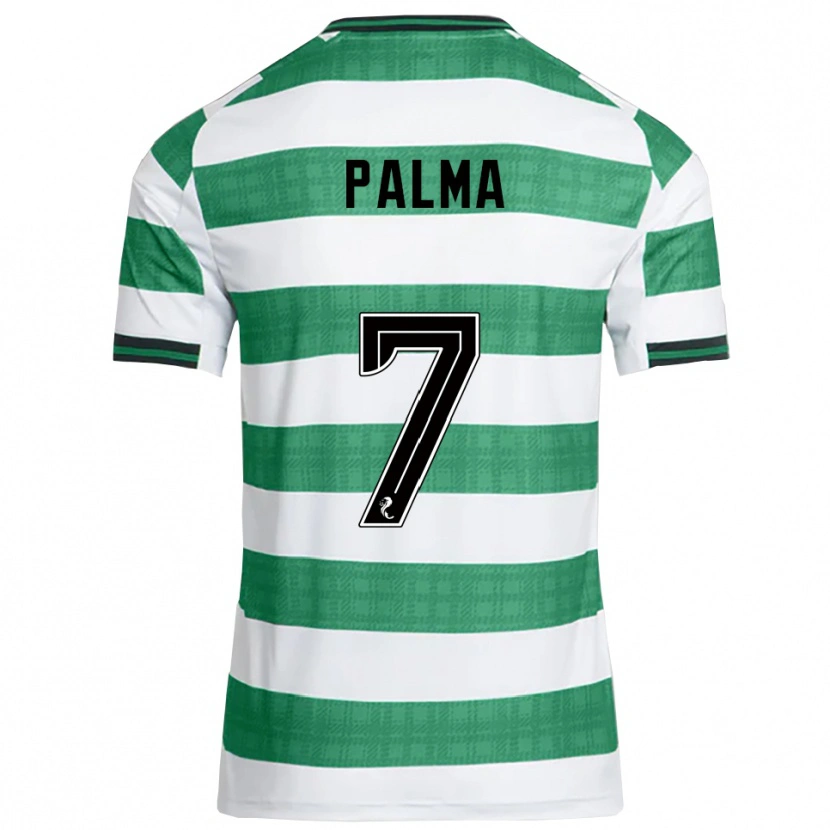 Danxen Dames Luis Palma #7 Groen Wit Thuisshirt Thuistenue 2025/26 T-Shirt