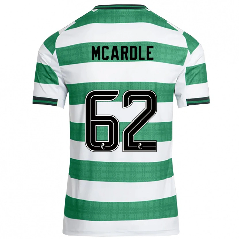 Danxen Dames Sean Mcardle #62 Groen Wit Thuisshirt Thuistenue 2025/26 T-Shirt