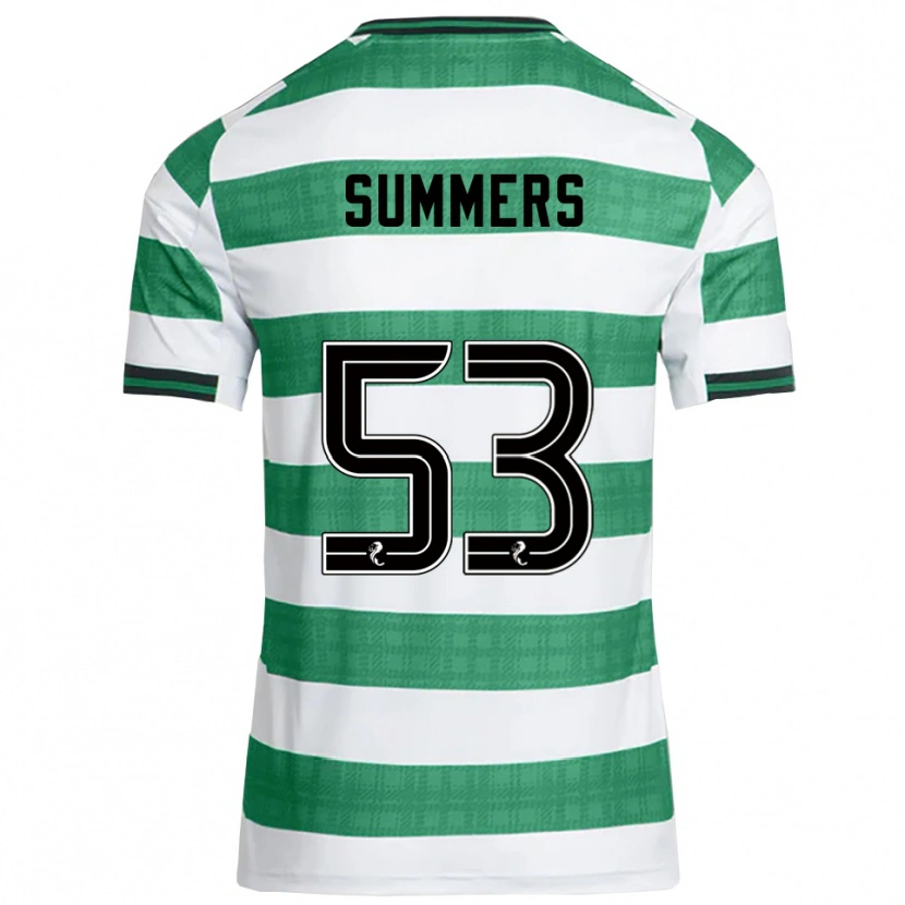 Danxen Dames Ben Summers #53 Groen Wit Thuisshirt Thuistenue 2025/26 T-Shirt