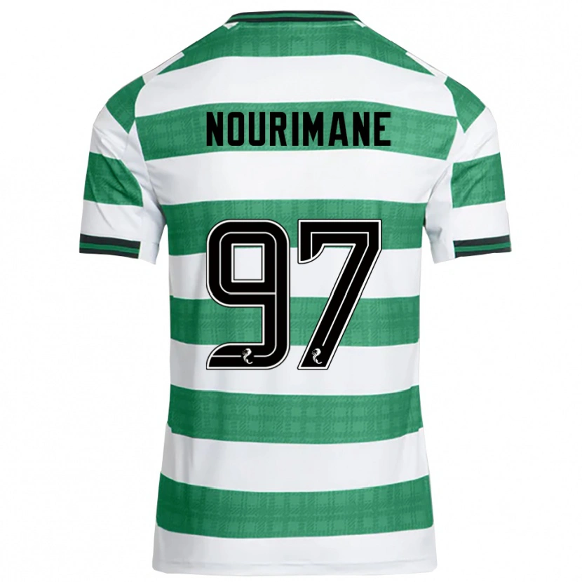 Danxen Dames Addi Nourimane #97 Groen Wit Thuisshirt Thuistenue 2025/26 T-Shirt