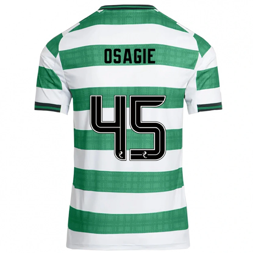 Danxen Dames Justin Osagie #45 Groen Wit Thuisshirt Thuistenue 2025/26 T-Shirt
