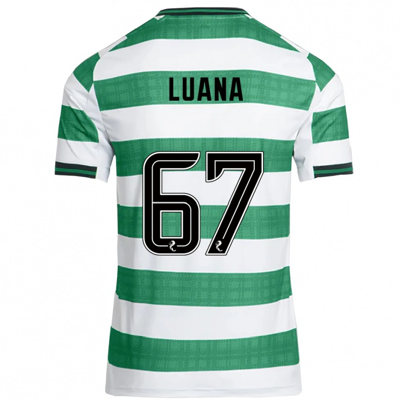 Danxen Dames Luana Muñoz #67 Groen Wit Thuisshirt Thuistenue 2025/26 T-Shirt