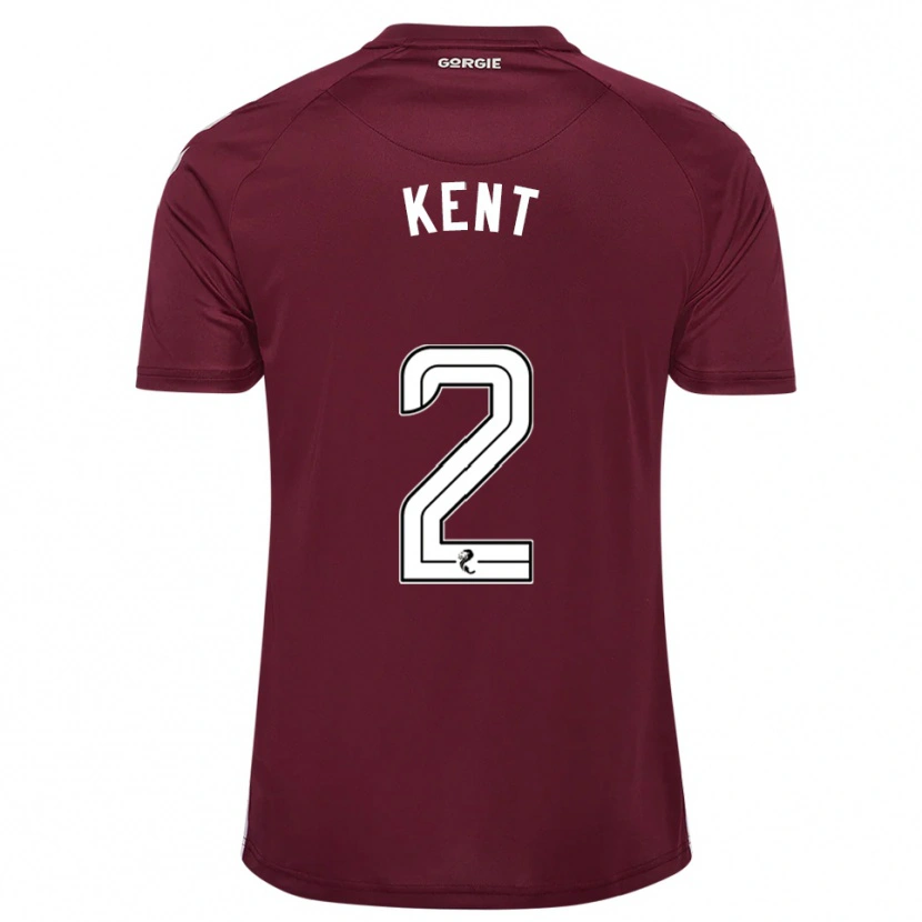Danxen Dames Frankie Kent #2 Bordeauxrood Wit Thuisshirt Thuistenue 2025/26 T-Shirt