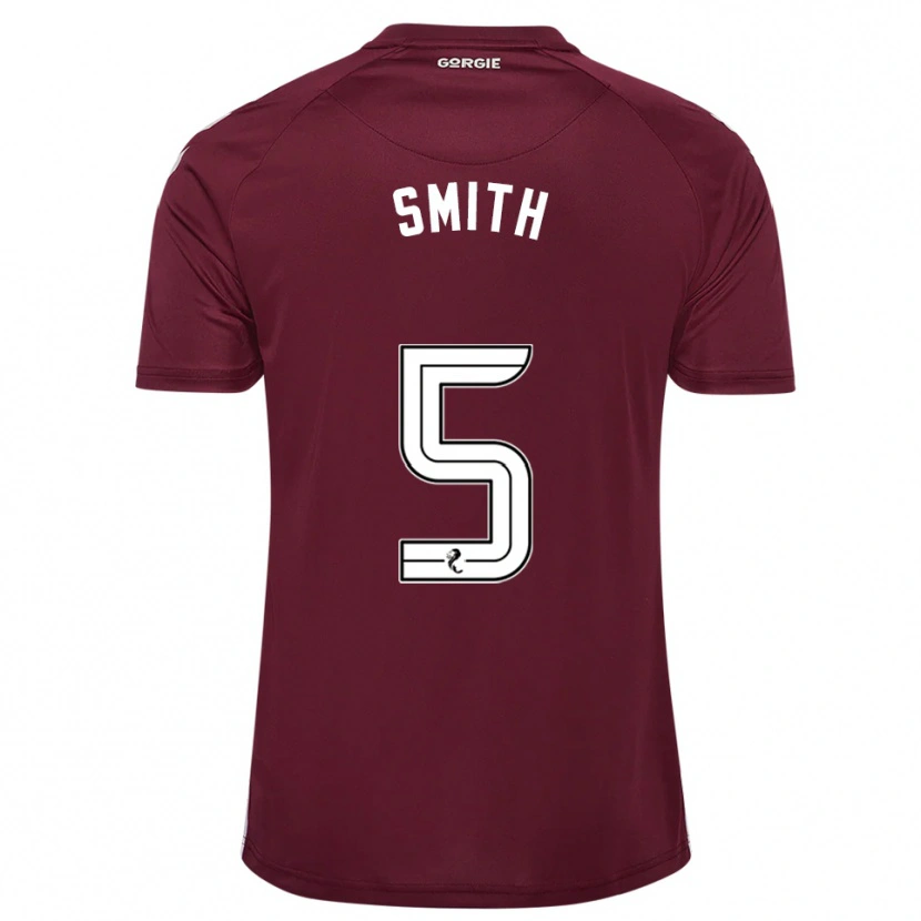Danxen Dames Lucas Smith #5 Bordeauxrood Wit Thuisshirt Thuistenue 2025/26 T-Shirt