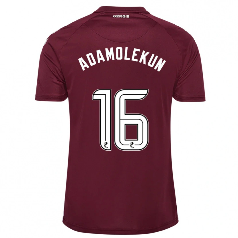 Danxen Dames Olufolasade Adamolekun #16 Bordeauxrood Wit Thuisshirt Thuistenue 2025/26 T-Shirt