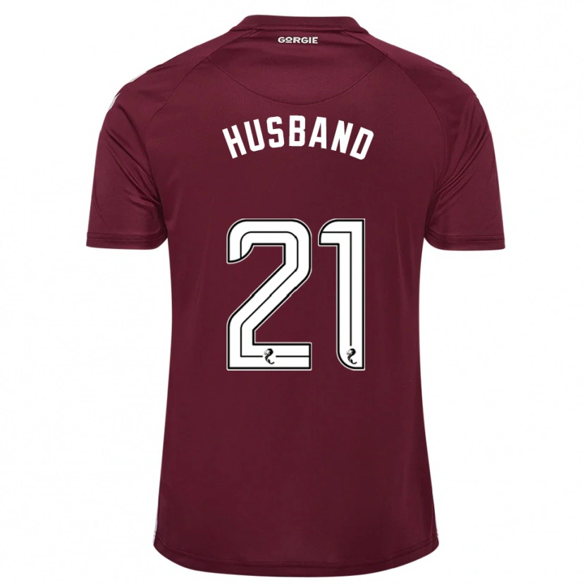 Danxen Dames Erin Husband #21 Bordeauxrood Wit Thuisshirt Thuistenue 2025/26 T-Shirt
