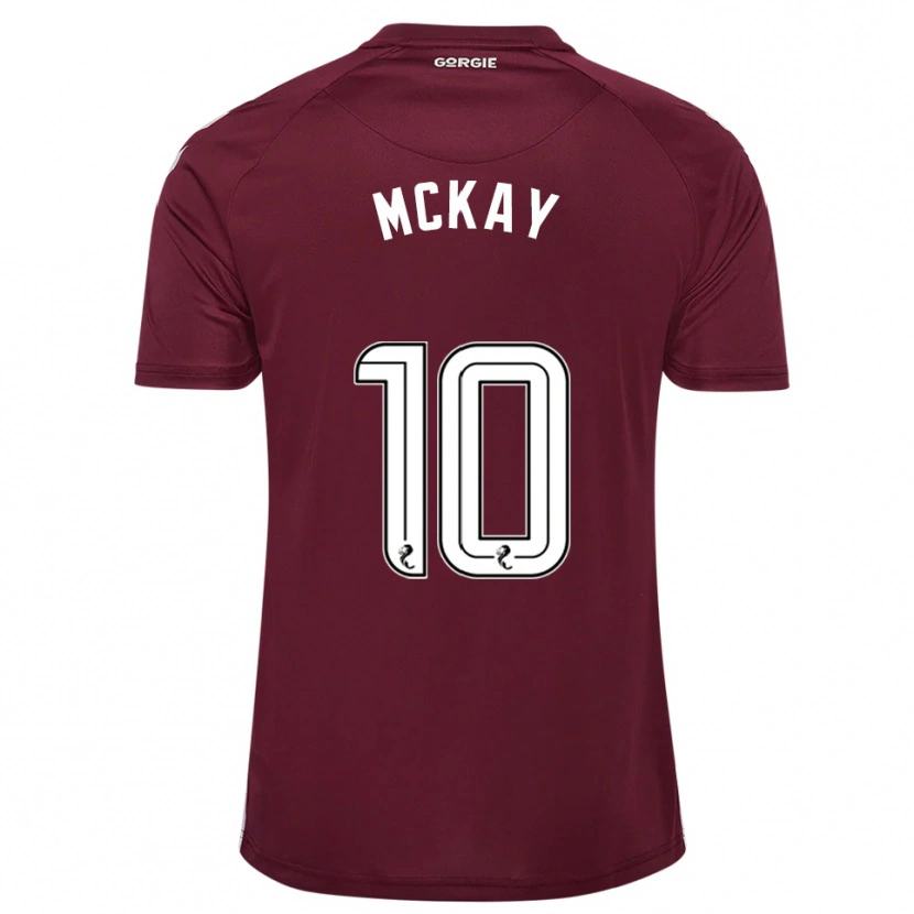 Danxen Dames Barrie Mckay #10 Bordeauxrood Wit Thuisshirt Thuistenue 2025/26 T-Shirt