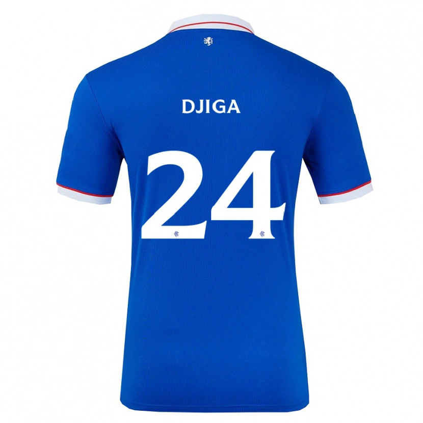 Danxen Dames Nasser Djiga #24 Blauw Wit Thuisshirt Thuistenue 2025/26 T-Shirt
