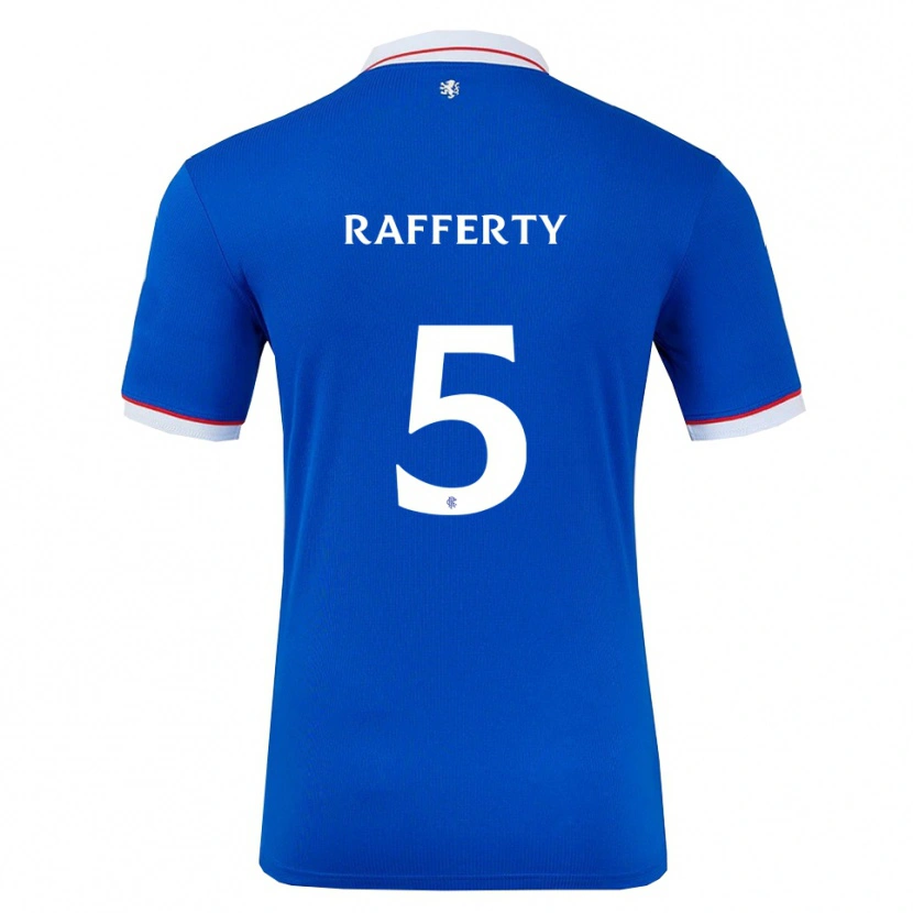 Danxen Dames Laura Rafferty #5 Blauw Wit Thuisshirt Thuistenue 2025/26 T-Shirt