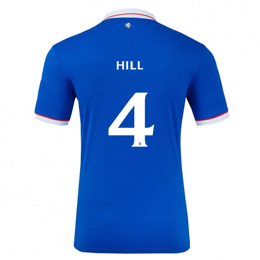 Danxen Dames Kathryn Hill #4 Blauw Wit Thuisshirt Thuistenue 2025/26 T-Shirt