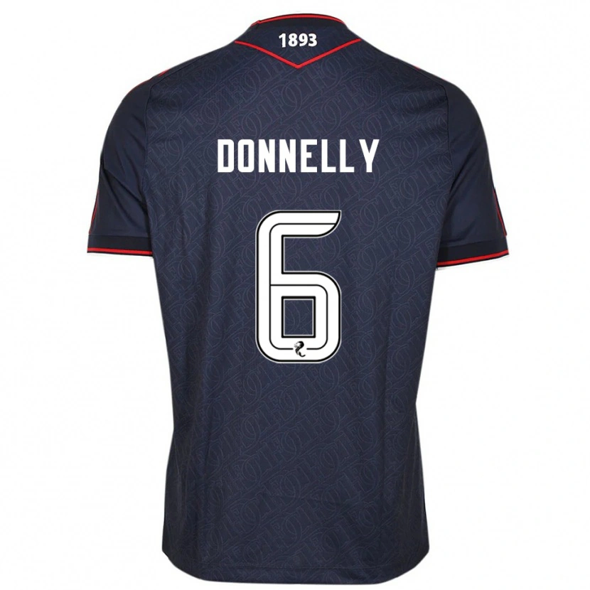 Danxen Dames Aaron Donnelly #6 Marine Wit Thuisshirt Thuistenue 2025/26 T-Shirt