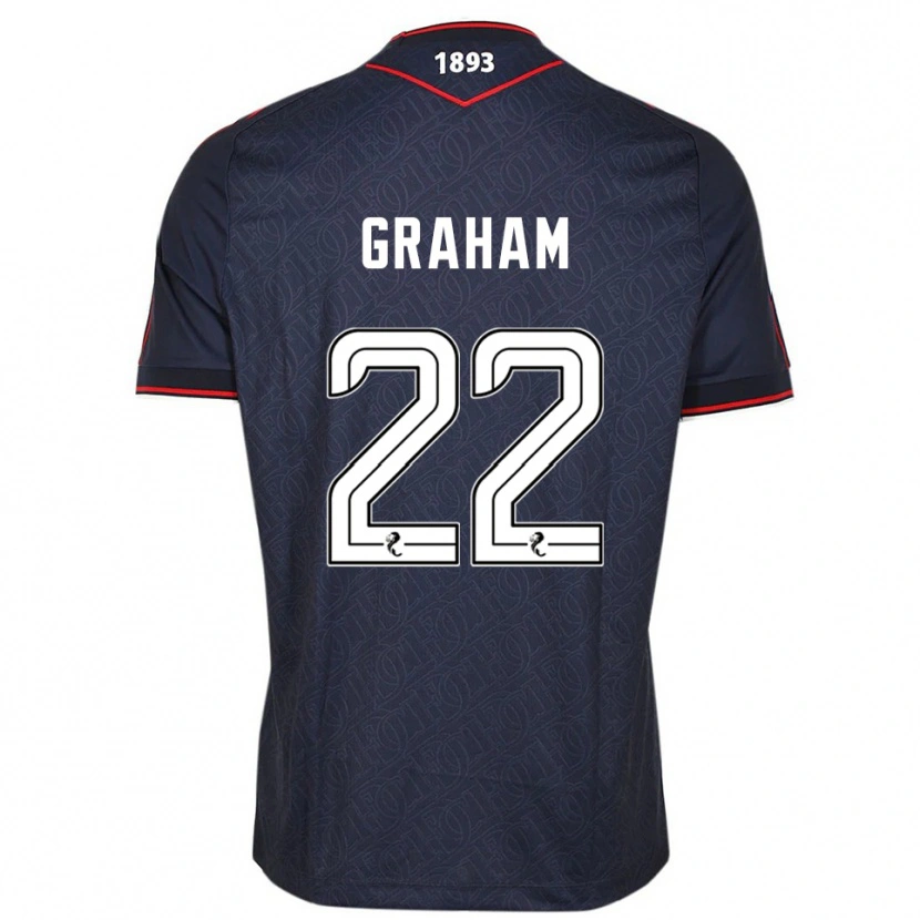 Danxen Dames Luke Graham #22 Marine Wit Thuisshirt Thuistenue 2025/26 T-Shirt