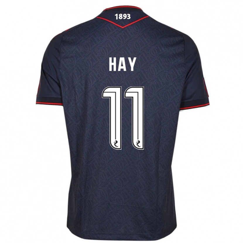 Danxen Dames Ashley Hay #11 Marine Wit Thuisshirt Thuistenue 2025/26 T-Shirt