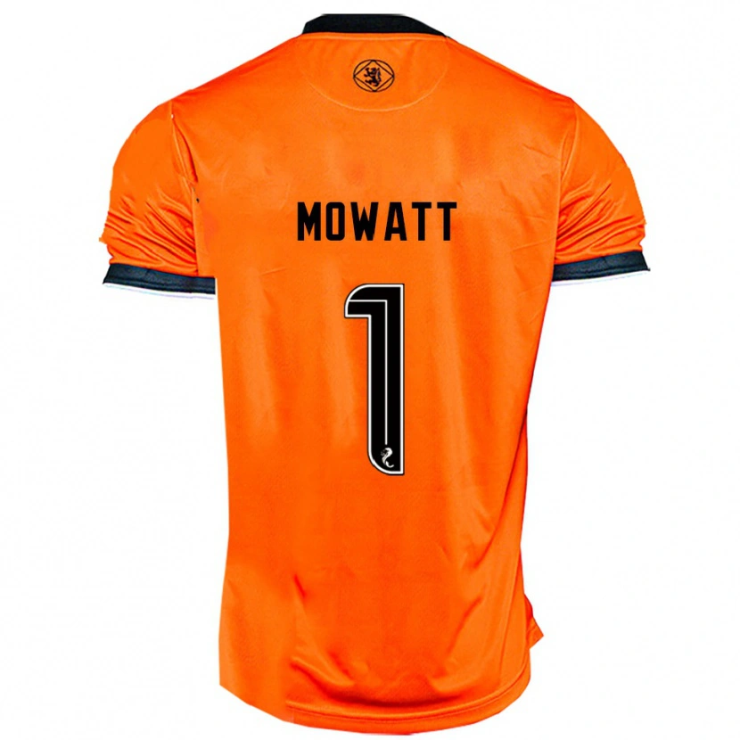 Danxen Dames Beth Mowatt #1 Oranje Zwart Thuisshirt Thuistenue 2025/26 T-Shirt