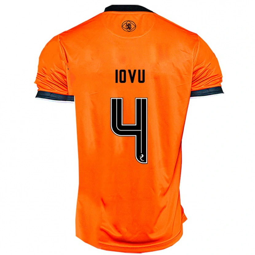 Danxen Dames Iurie Iovu #4 Oranje Zwart Thuisshirt Thuistenue 2025/26 T-Shirt