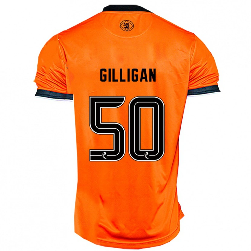Danxen Dames Keir Gilligan #50 Oranje Zwart Thuisshirt Thuistenue 2025/26 T-Shirt