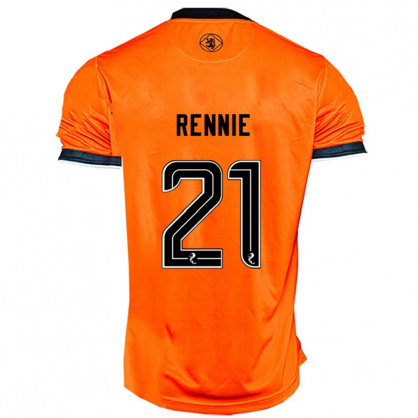 Danxen Dames Beth Rennie #21 Oranje Zwart Thuisshirt Thuistenue 2025/26 T-Shirt