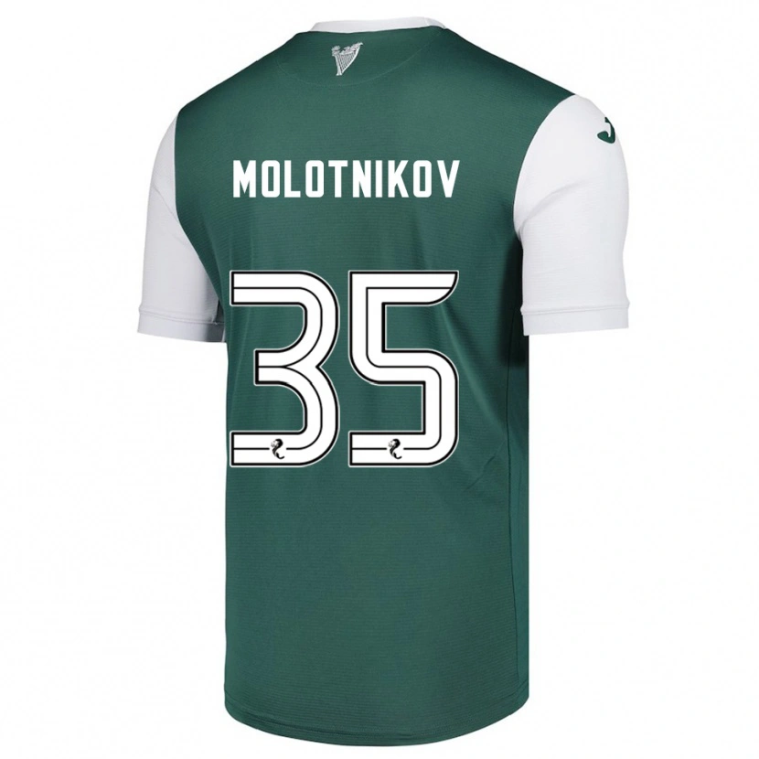 Danxen Dames Rudi Molotnikov #35 Groen Wit Thuisshirt Thuistenue 2025/26 T-Shirt