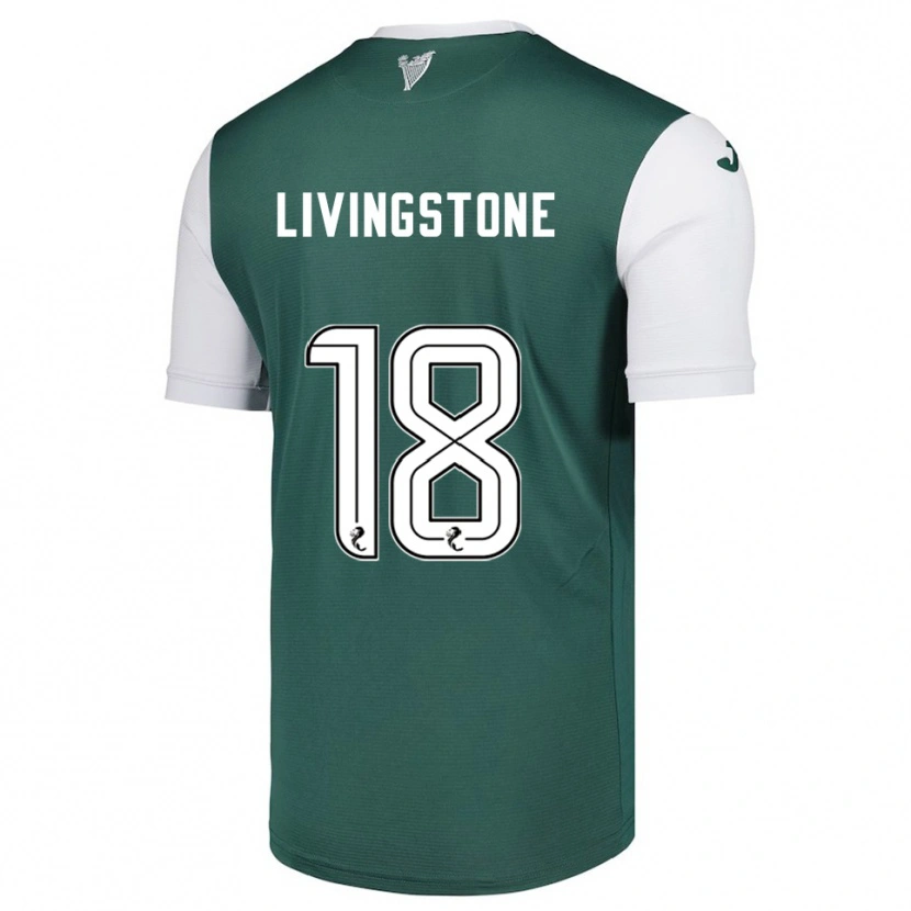 Danxen Dames Rosie Livingstone #18 Groen Wit Thuisshirt Thuistenue 2025/26 T-Shirt