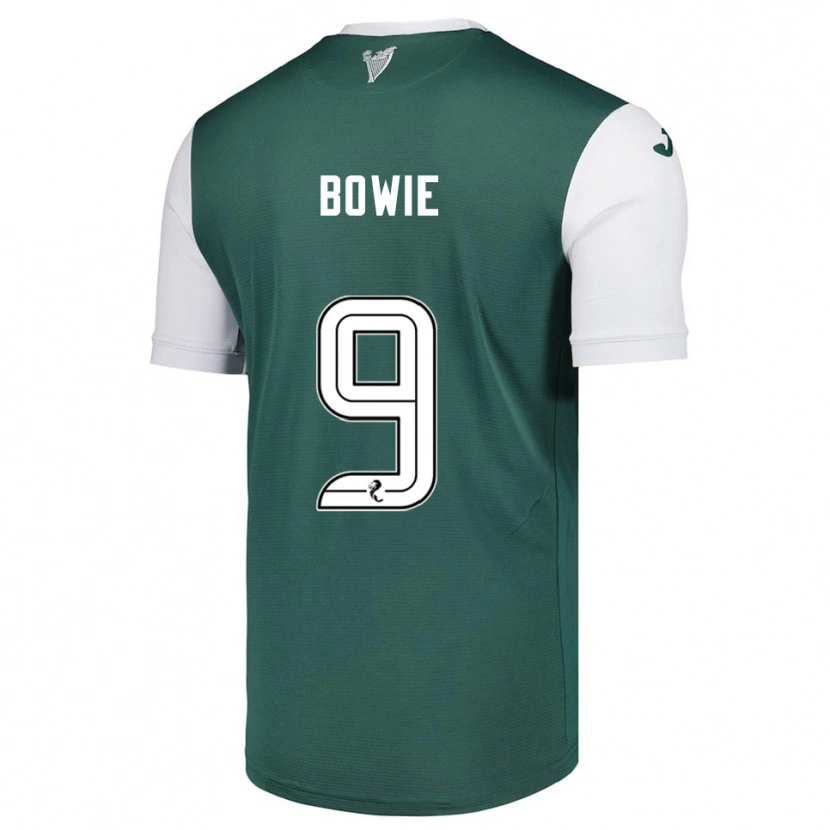Danxen Dames Kieron Bowie #9 Groen Wit Thuisshirt Thuistenue 2025/26 T-Shirt