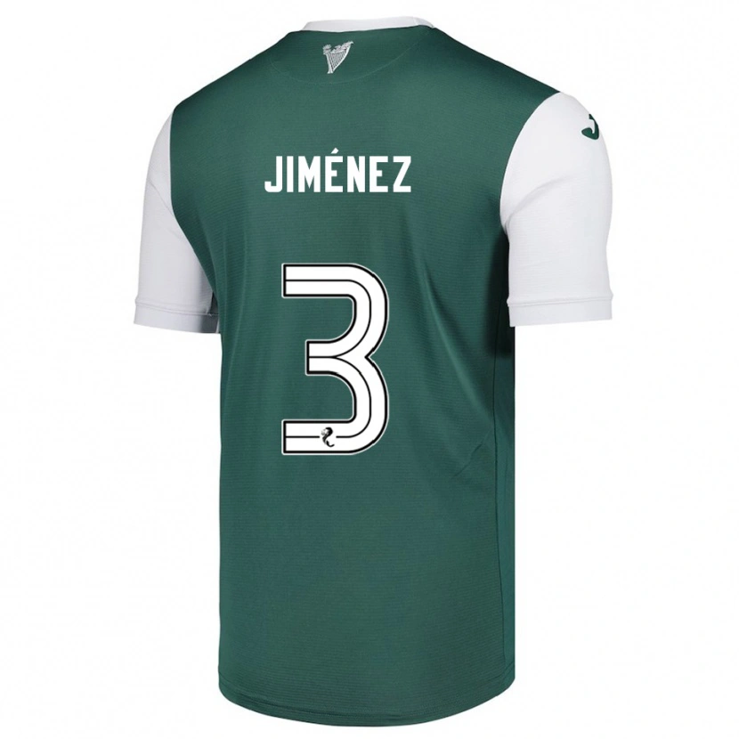 Danxen Dames Logan Jiménez #3 Groen Wit Thuisshirt Thuistenue 2025/26 T-Shirt
