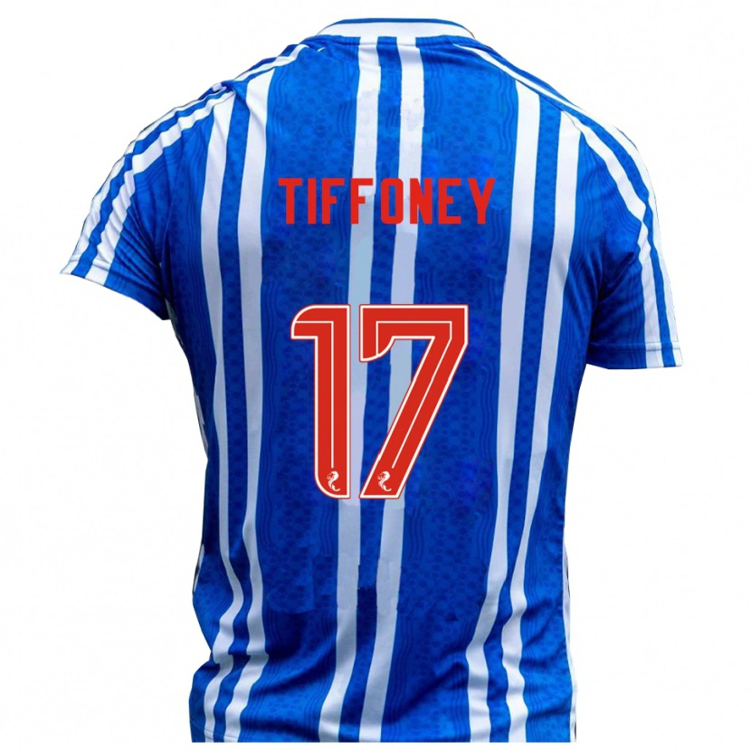 Danxen Dames Scott Tiffoney #17 Blauw Wit Thuisshirt Thuistenue 2025/26 T-Shirt