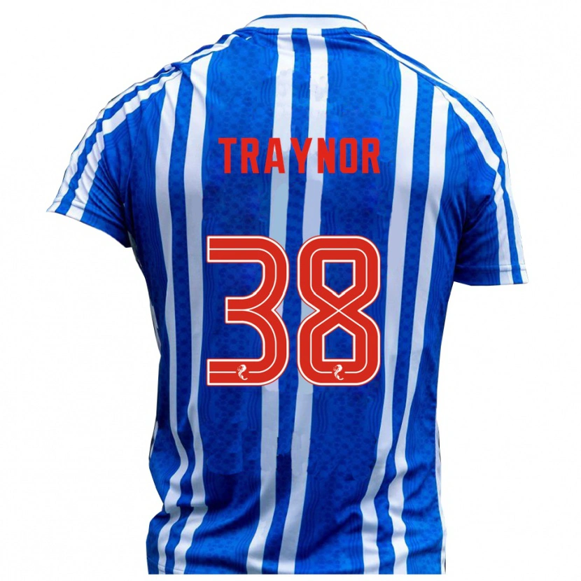 Danxen Dames Archie Traynor #38 Blauw Wit Thuisshirt Thuistenue 2025/26 T-Shirt