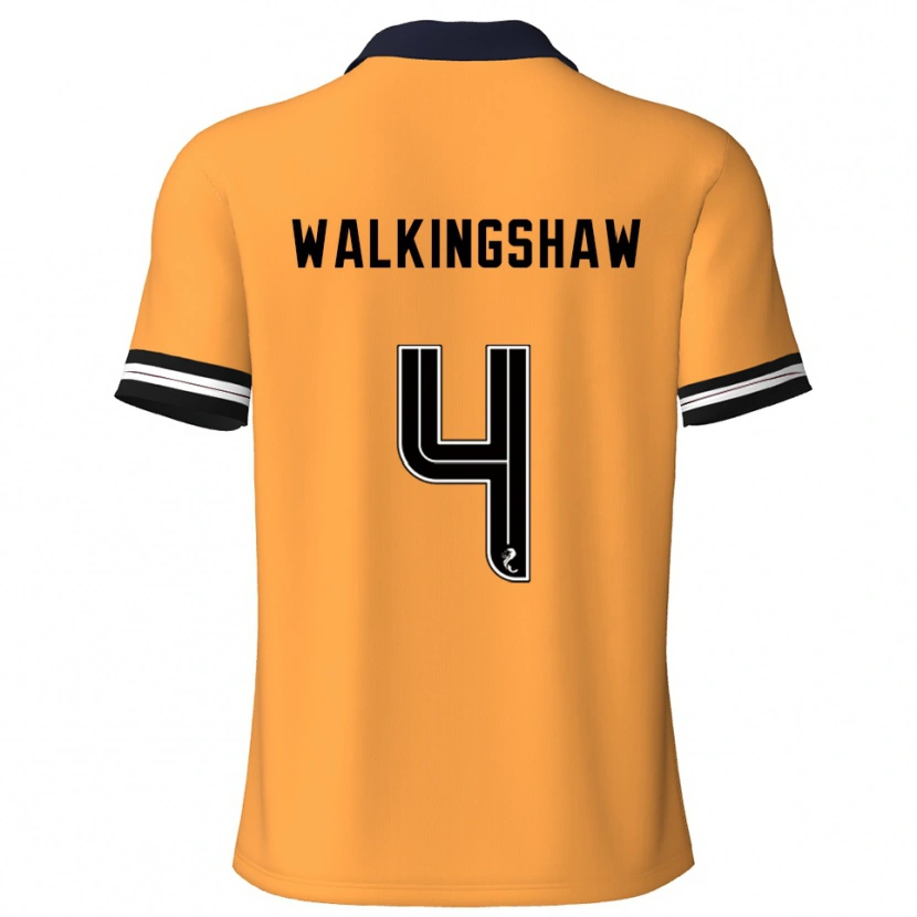 Danxen Dames Rachel Walkingshaw #4 Geel Zwart Thuisshirt Thuistenue 2025/26 T-Shirt