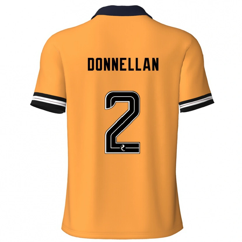 Danxen Dames Shaun Donnellan #2 Geel Zwart Thuisshirt Thuistenue 2025/26 T-Shirt