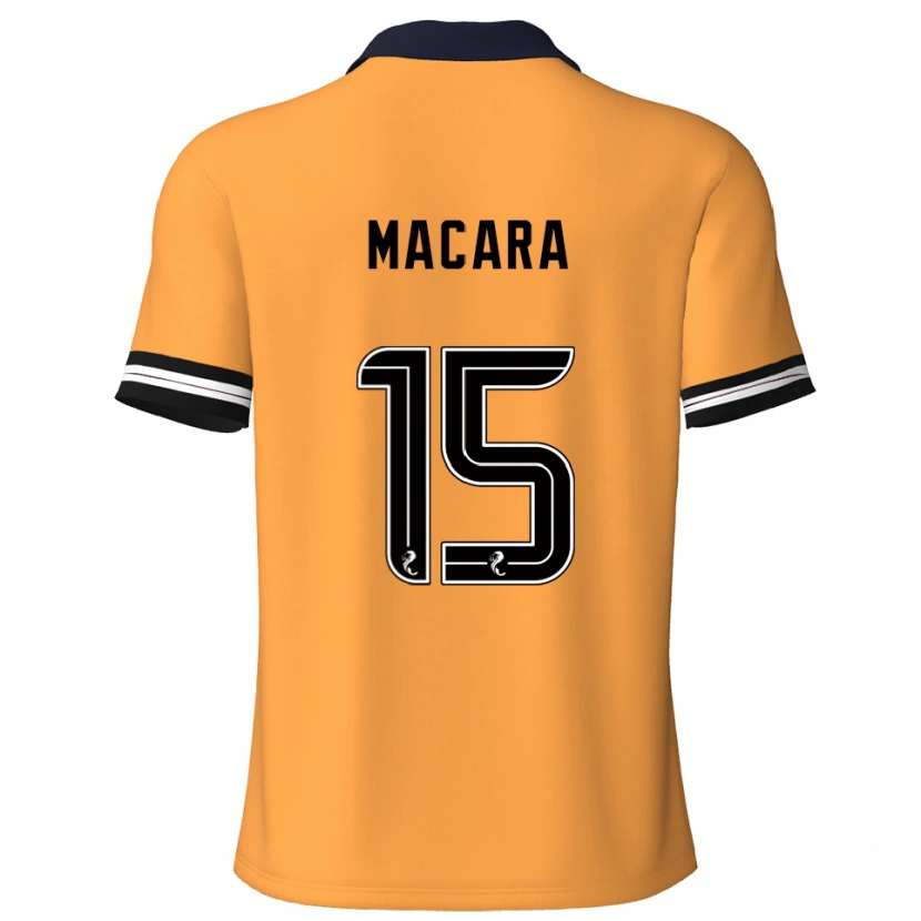 Danxen Dames Elise Macara #15 Geel Zwart Thuisshirt Thuistenue 2025/26 T-Shirt