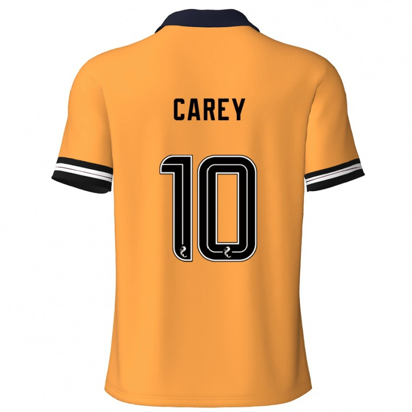 Danxen Dames Graham Carey #10 Geel Zwart Thuisshirt Thuistenue 2025/26 T-Shirt