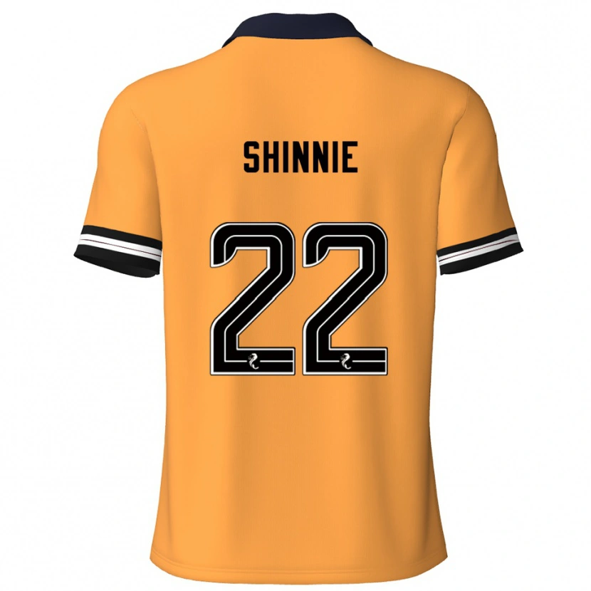 Danxen Dames Andrew Shinnie #22 Geel Zwart Thuisshirt Thuistenue 2025/26 T-Shirt