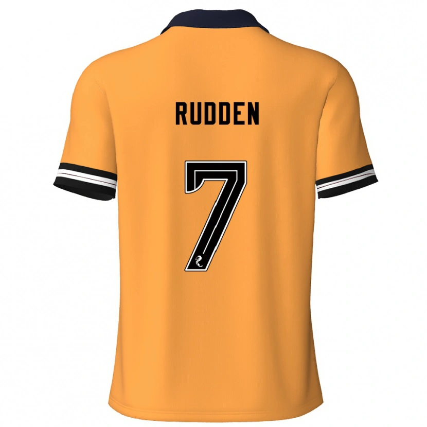Danxen Dames Zak Rudden #7 Geel Zwart Thuisshirt Thuistenue 2025/26 T-Shirt
