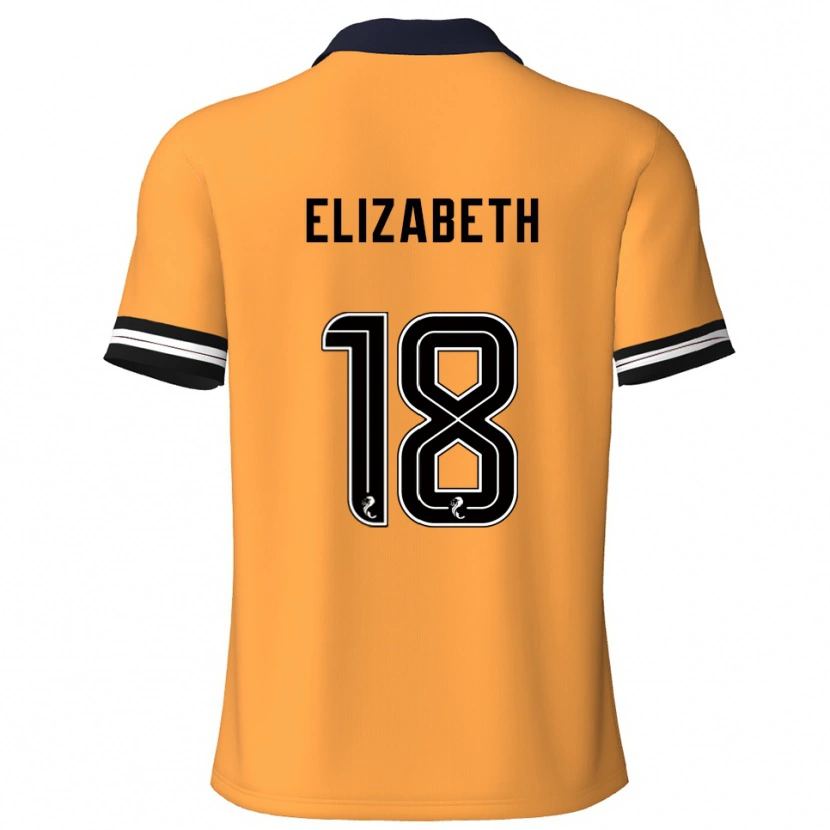 Danxen Dames Ashley Elizabeth #18 Geel Zwart Thuisshirt Thuistenue 2025/26 T-Shirt